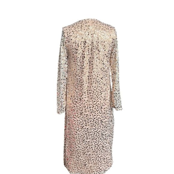 Sequin Embellished Sheer Cardigan Size S - Picture 4 of 5